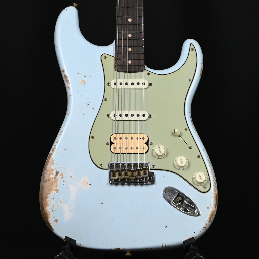 Fender Custom Shop '62 Stratocaster HSS w/ Painted Headcap, Heavy Relic- Sonic Blue 2026 (R148560)