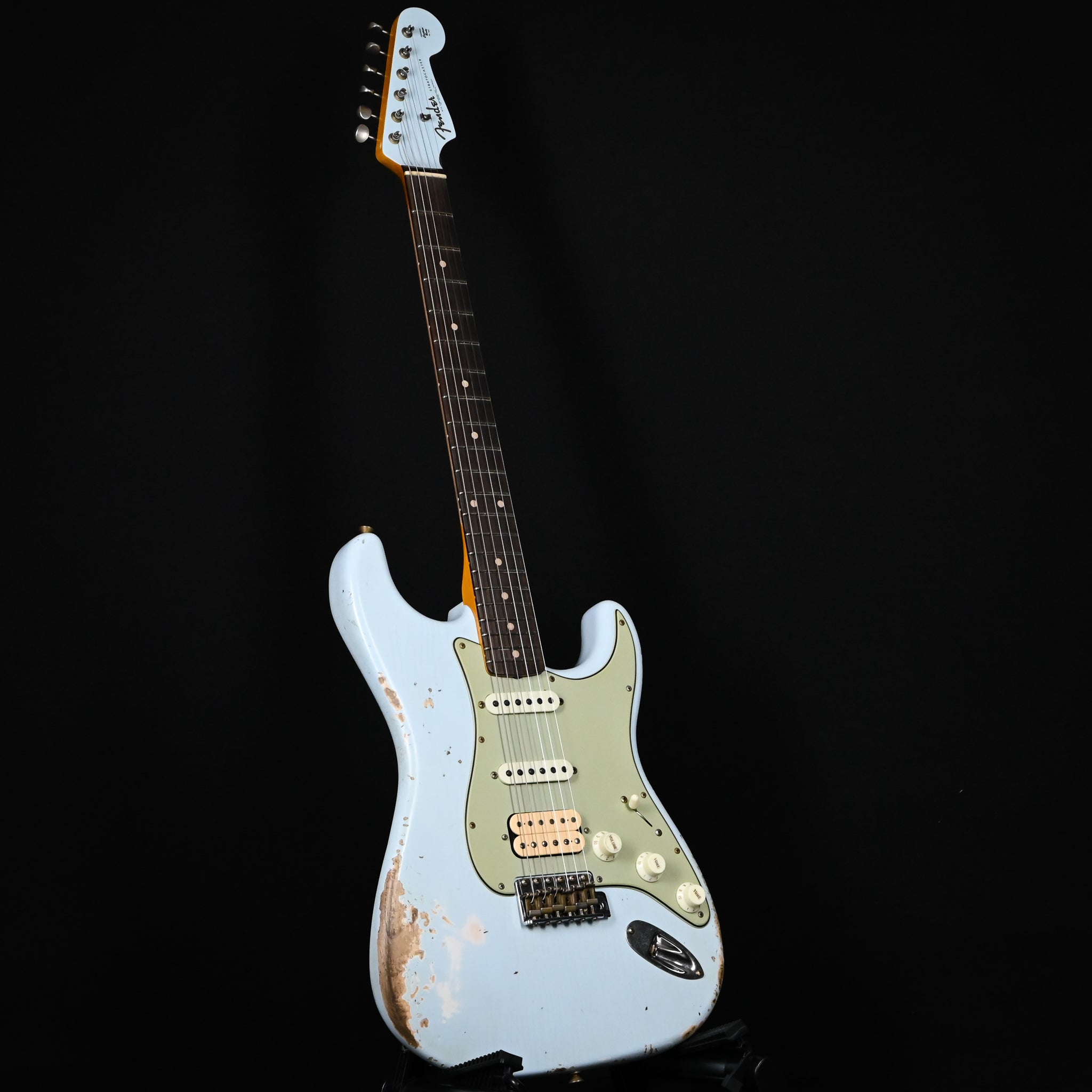 Fender Custom Shop '62 Stratocaster HSS w/ Painted Headcap, Heavy Relic- Sonic Blue 2026 (R148560)