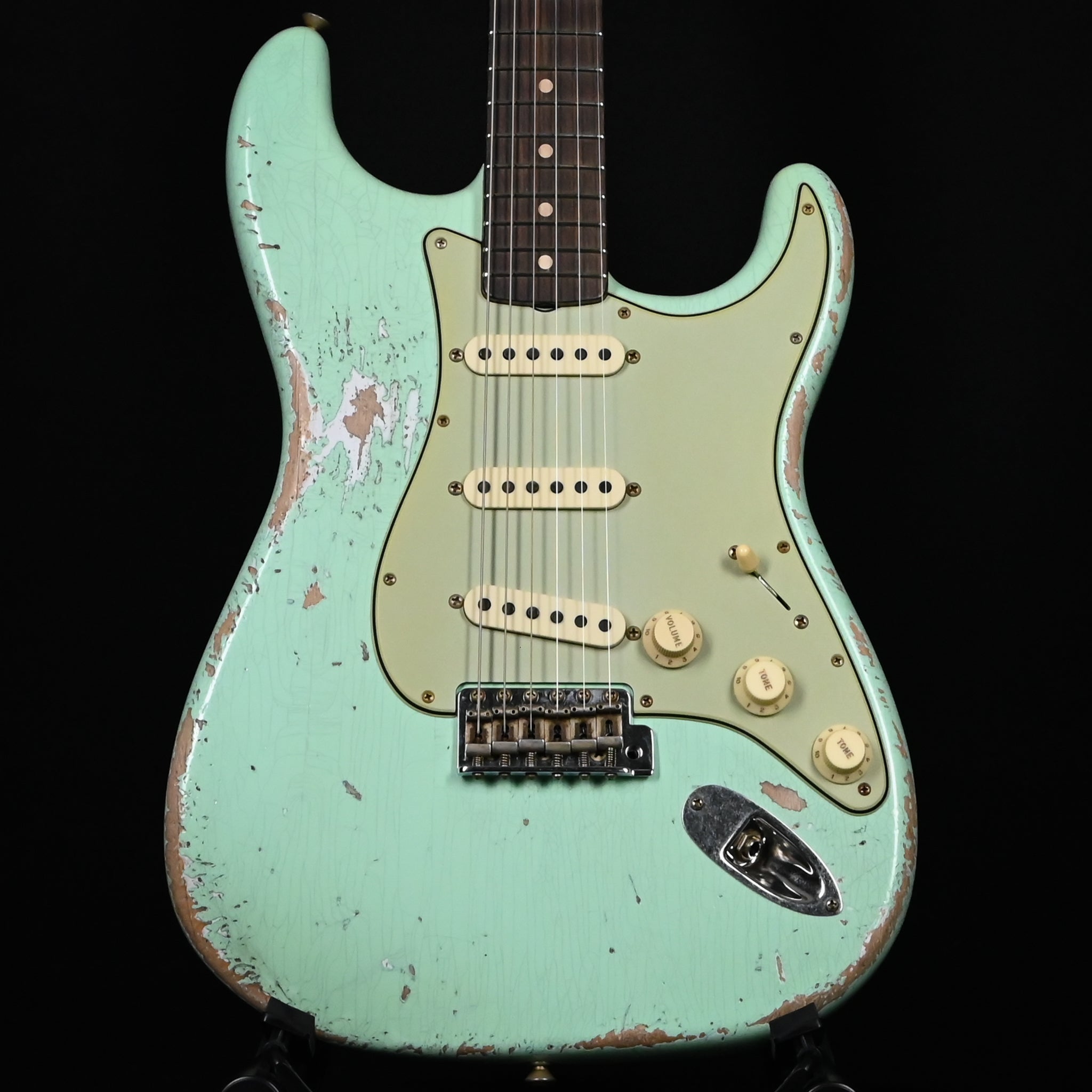 Fender Custom Shop Limited Edition 1962 Stratocaster w/ Handwound 60/63 Pickups, Heavy Relic- Aged Surf Green 2026 (CZ589653)