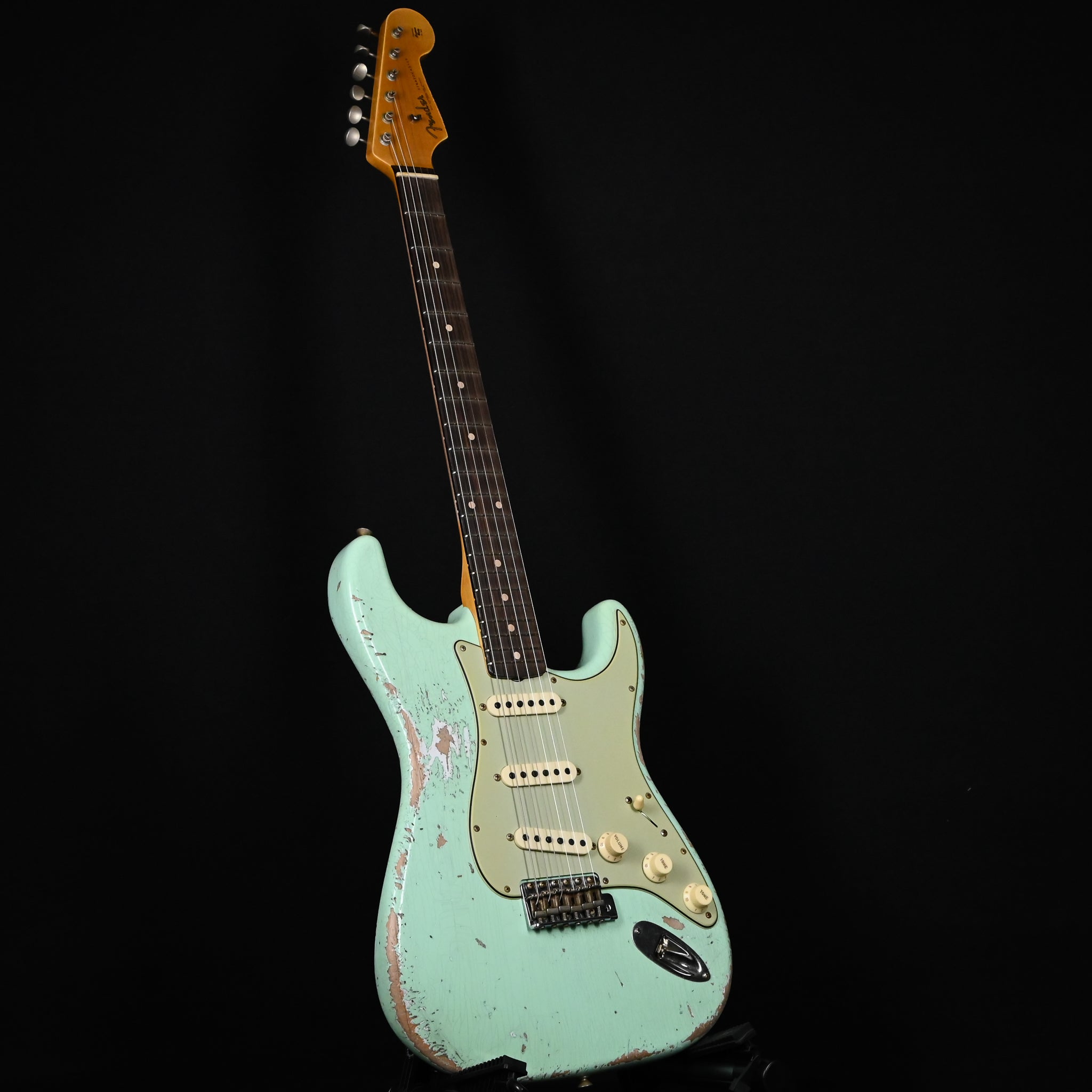 Fender Custom Shop Limited Edition 1962 Stratocaster w/ Handwound 60/63 Pickups, Heavy Relic- Aged Surf Green 2026 (CZ589653)