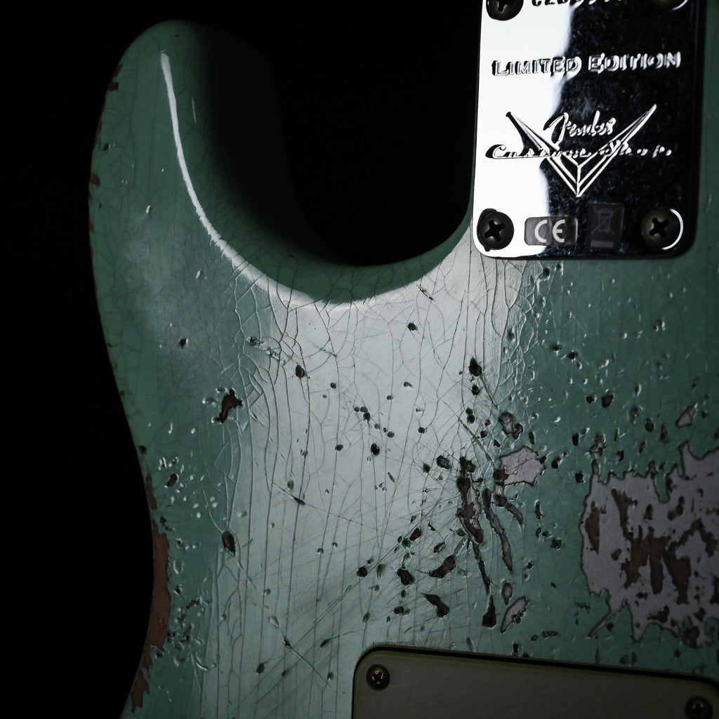 Fender Custom Shop Limited Edition 1962 Stratocaster w/ Handwound 60/63 Pickups, Heavy Relic- Aged Surf Green 2026 (CZ589653)