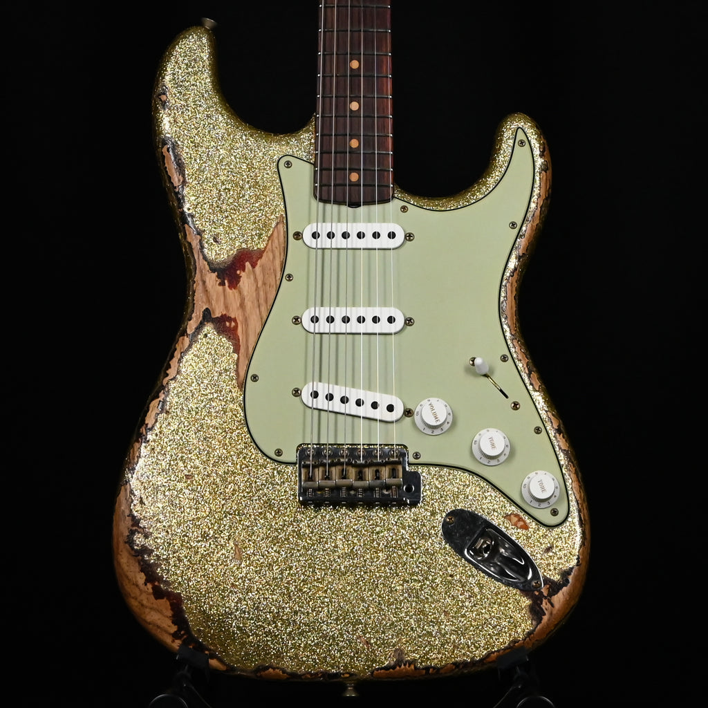 Fender Custom Shop '61 Stratocaster Super Heavy Relic- Gold Sparkle/ 3 Color Sunburst 2026 (CZ588479)
