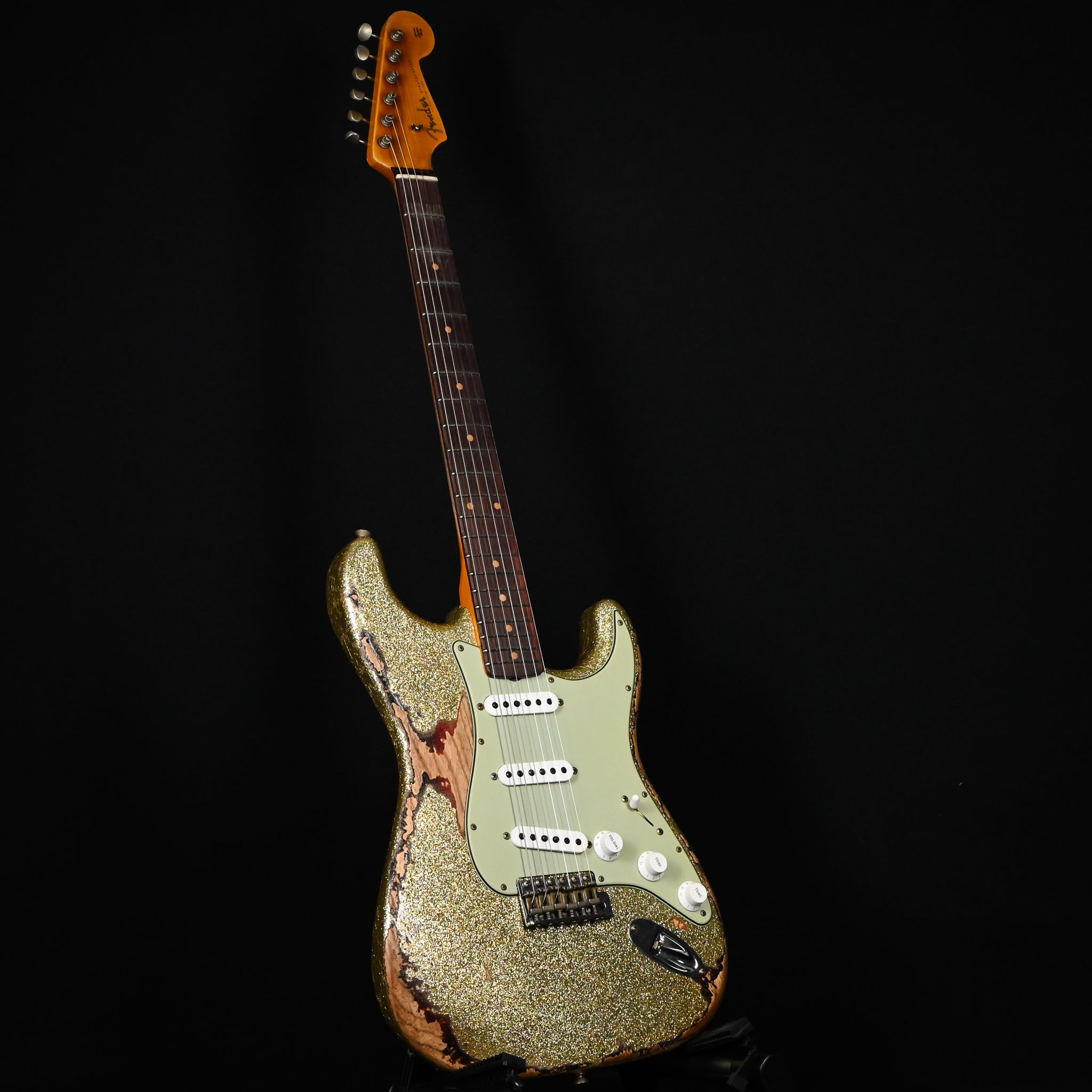 Fender Custom Shop '61 Stratocaster Super Heavy Relic- Gold Sparkle/ 3 Color Sunburst 2026 (CZ588479)