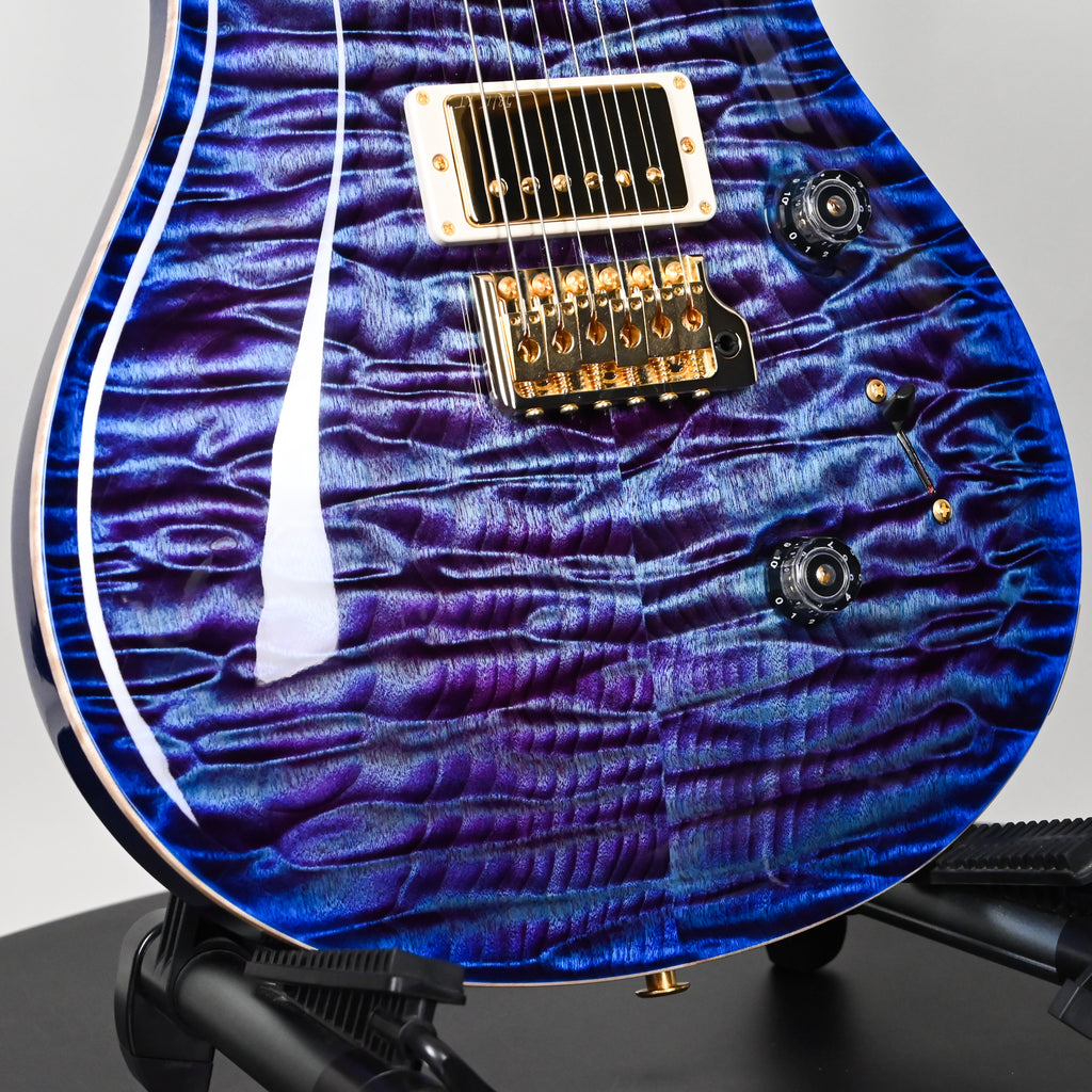 PRS Custom 24 Wood Library w/ 10-Top, Brazilian Rosewood, & 58/15 LT Pickups- Violet Blue Burst 2026 (0423892)