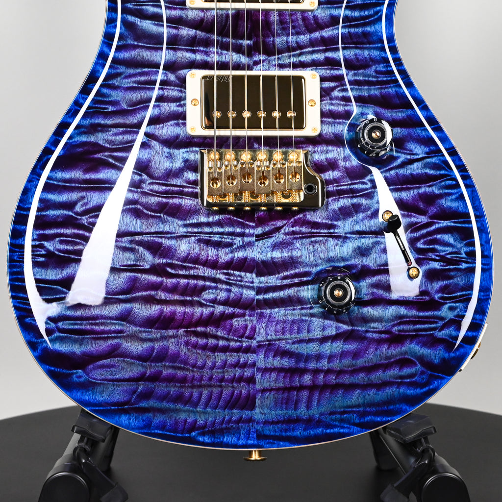 PRS Custom 24 Wood Library w/ 10-Top, Brazilian Rosewood, & 58/15 LT Pickups- Violet Blue Burst 2026 (0423892)