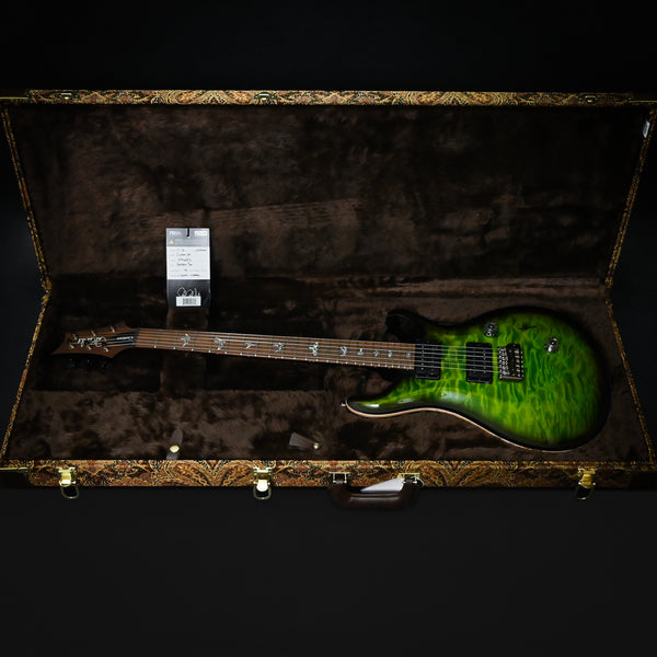 PRS Custom 24 Wood Library w/ 10-Top, Brazilian Rosewood, & DMO Pickups- Eriza Verde Smokeburst 2025 (0406652)