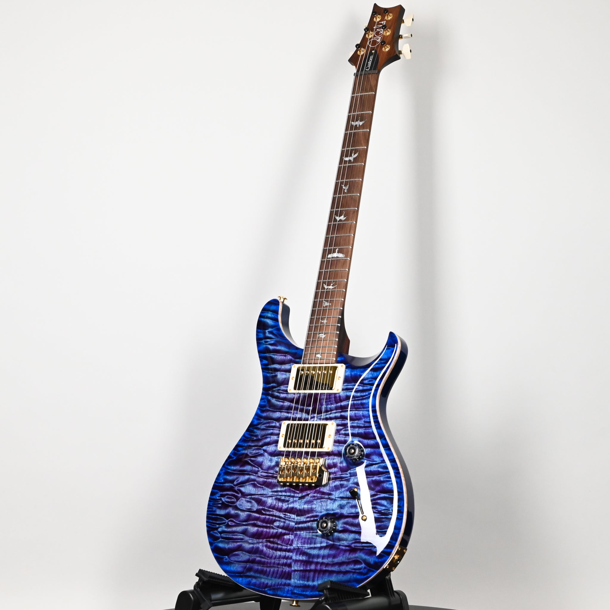 PRS Custom 24 Wood Library w/ 10-Top, Brazilian Rosewood, & 58/15 LT Pickups- Violet Blue Burst 2026 (0423892)