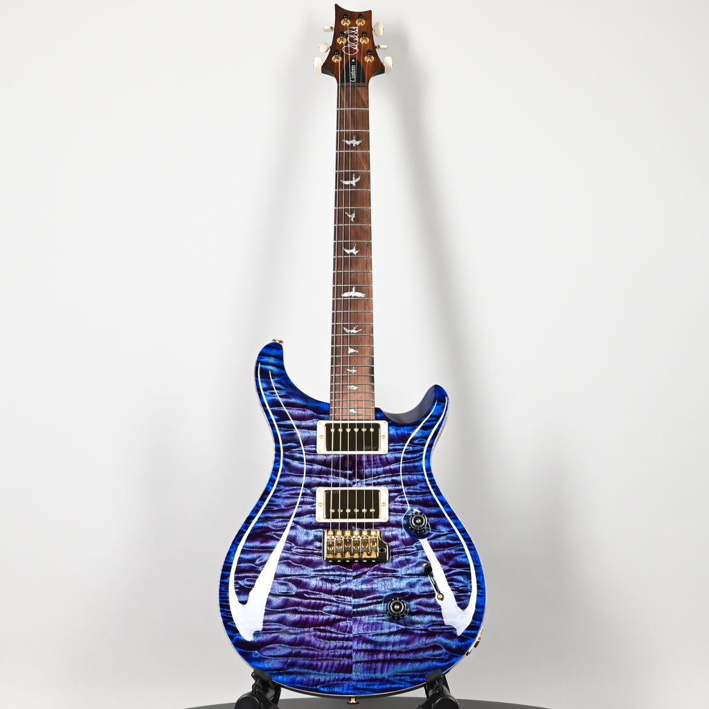 PRS Custom 24 Wood Library w/ 10-Top, Brazilian Rosewood, & 58/15 LT Pickups- Violet Blue Burst 2026 (0423892)