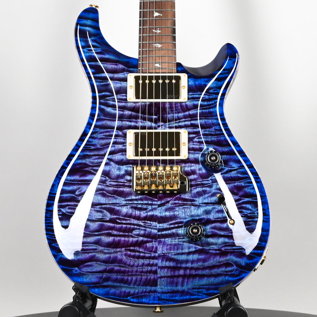 PRS Custom 24 Wood Library w/ 10-Top, Brazilian Rosewood, & 58/15 LT Pickups- Violet Blue Burst 2026 (0423892)