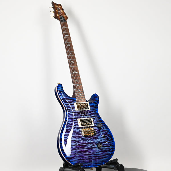 PRS Custom 24 Wood Library w/ 10-Top, Brazilian Rosewood, & 58/15 LT Pickups- Violet Blue Burst 2026 (0423892)