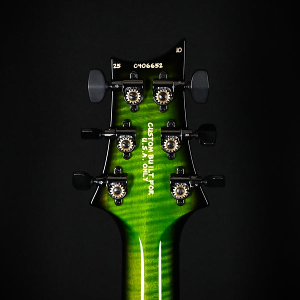 PRS Custom 24 Wood Library w/ 10-Top, Brazilian Rosewood, & DMO Pickups- Eriza Verde Smokeburst 2025 (0406652)