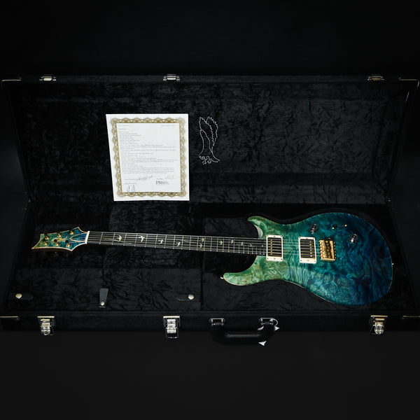 PRS Private Stock #11847 Custom 24 w/ Brazilian Rosewood Electric Guitar- Turquoise Faded/ White Wash with Matching Grainfill 2025 (0409843)