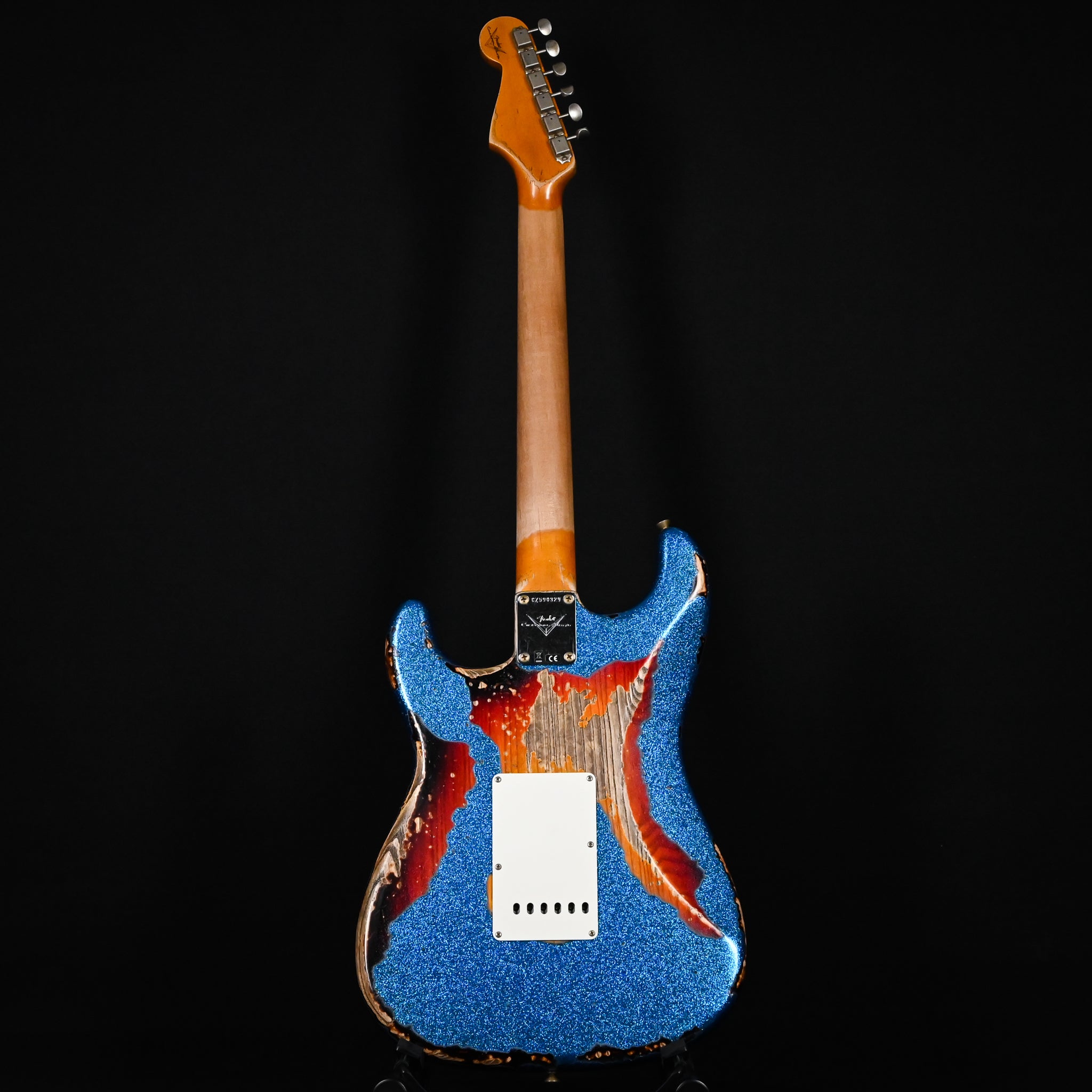 Fender Custom Shop '61 Stratocaster Super Heavy Relic- Blue Sparkle/ 3 Color Sunburst 2026 (CZ590329)