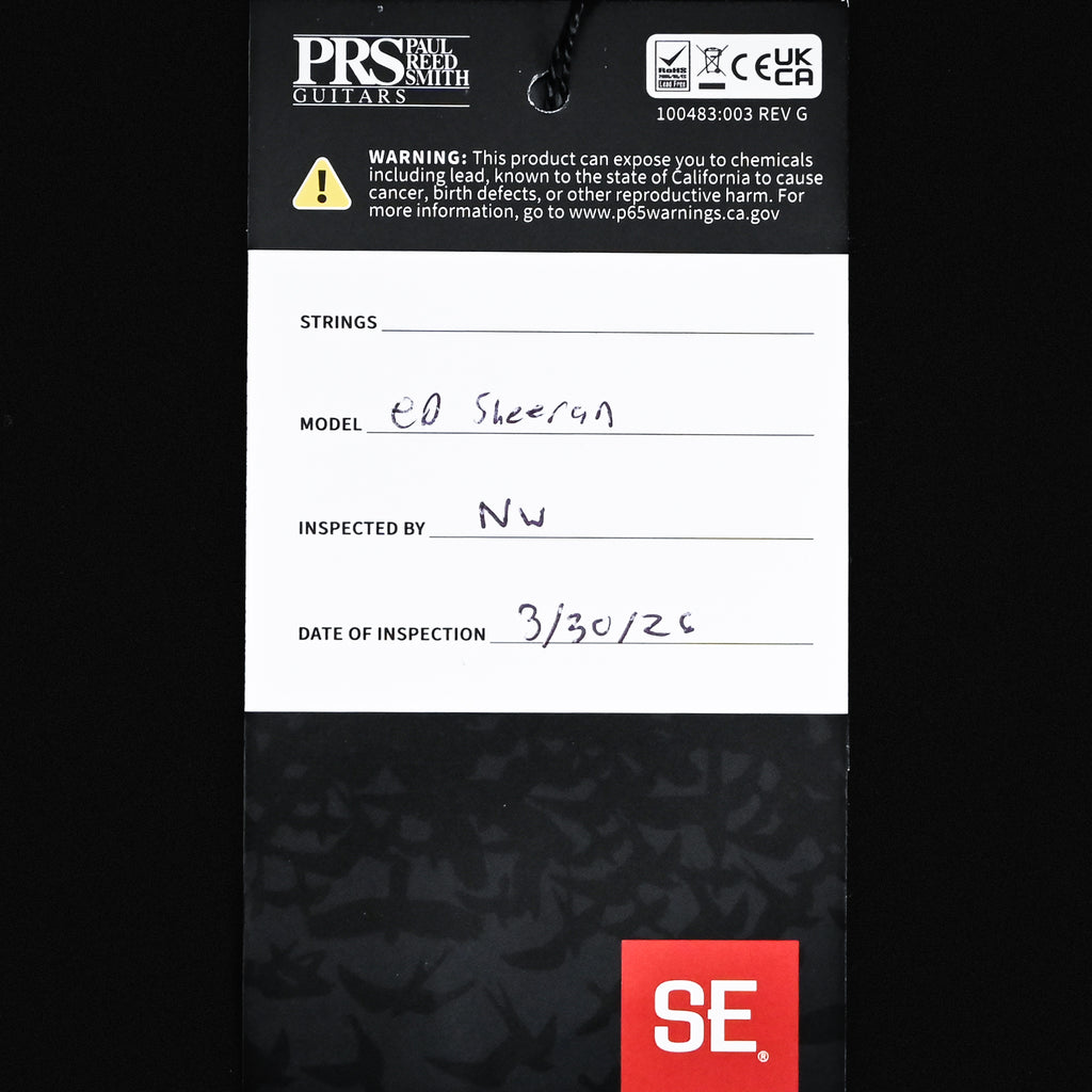 PRS SE Ed Sheeran Hollowbody I Piezo Baritone Electric Guitar- Cosmic Splash 2026 (CTIH087001)