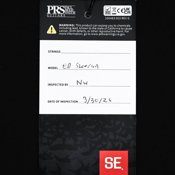 PRS SE Ed Sheeran Hollowbody I Piezo Baritone Electric Guitar- Cosmic Splash 2026 (CTIH087001)
