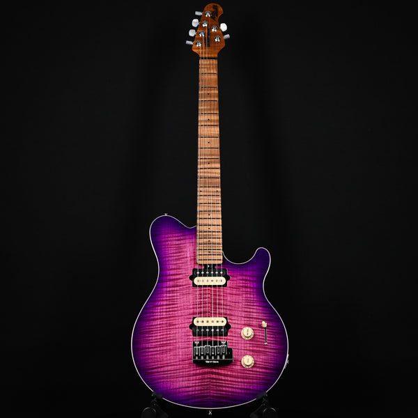 Ernie Ball Music Man Axis Super Sport Flame Top Electric Guitar- Olallieberry Flame 2024 (HO4337)