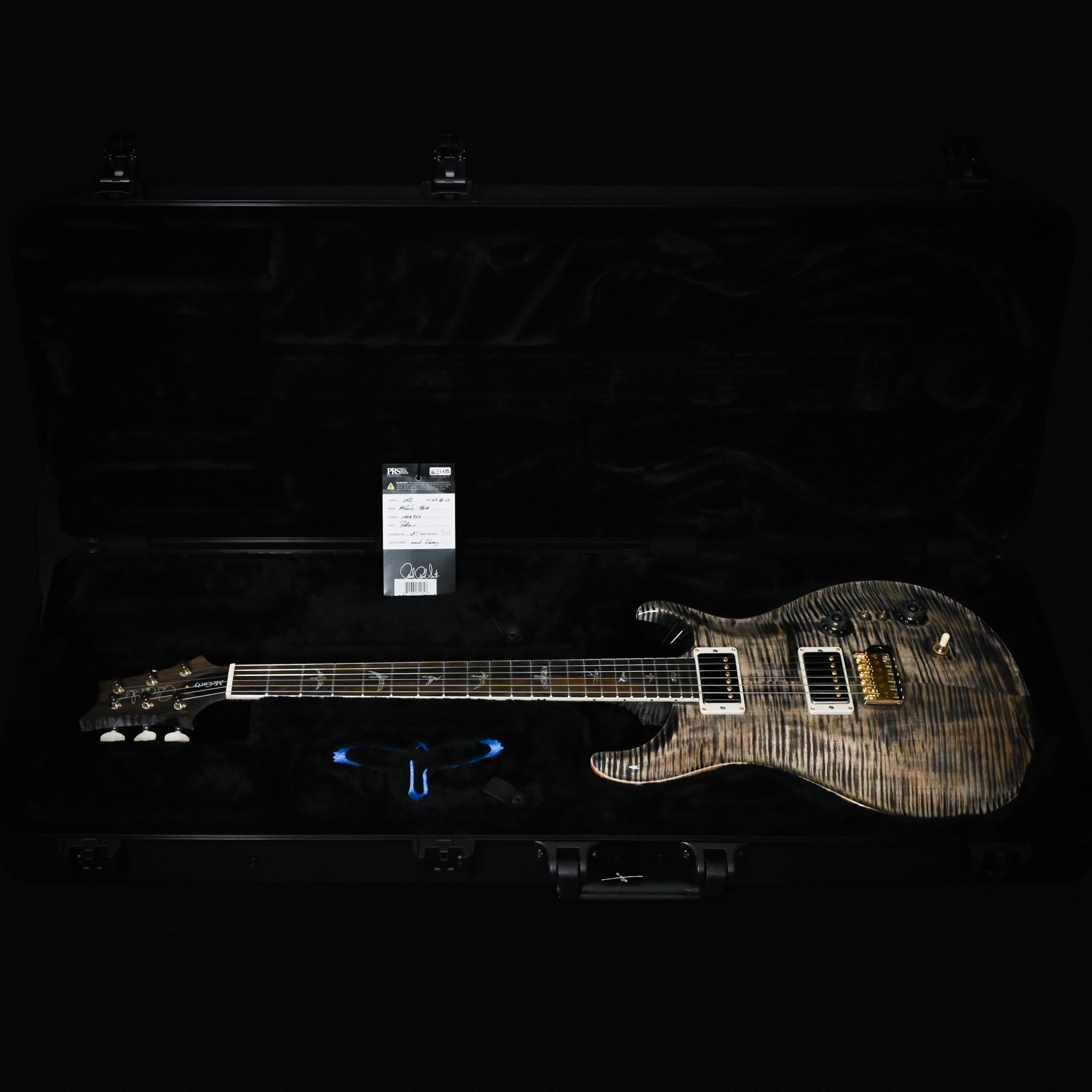 PRS Wood Library McCarty Tremolo w/ 10-Top & "408" Switching- Charcoal Black Back (Natural Binding)- Stained Neck 2026 (0429755)