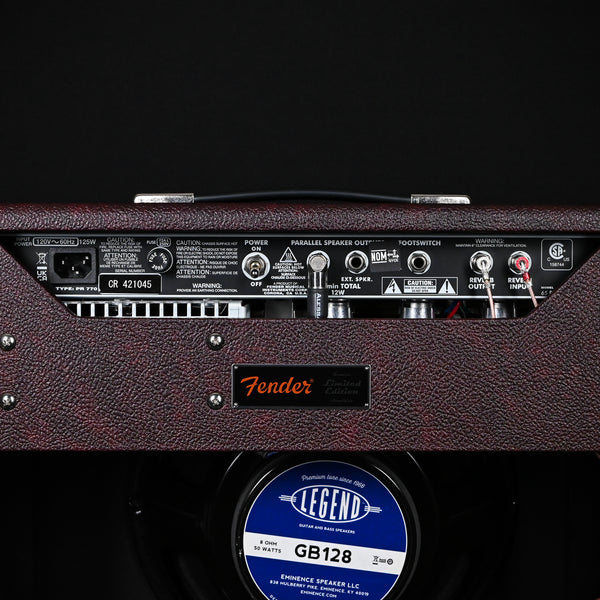 Fender Limited-Edition '65 Princeton Bordeaux Reserve 112 12W Combo Amp (Alessandro High-End Modification Upgrades) Used – Excellent