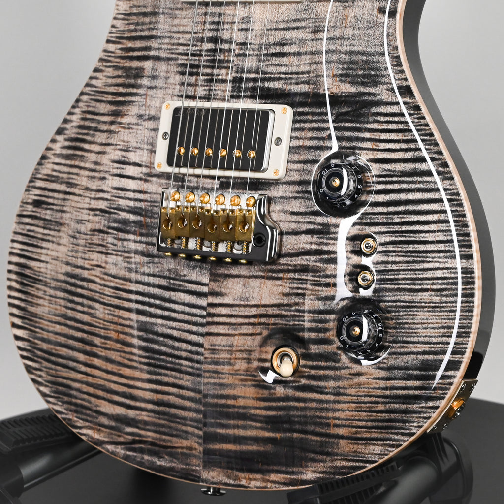 PRS Wood Library McCarty Tremolo w/ 10-Top & "408" Switching- Charcoal Black Back (Natural Binding)- Stained Neck 2026 (0429755)