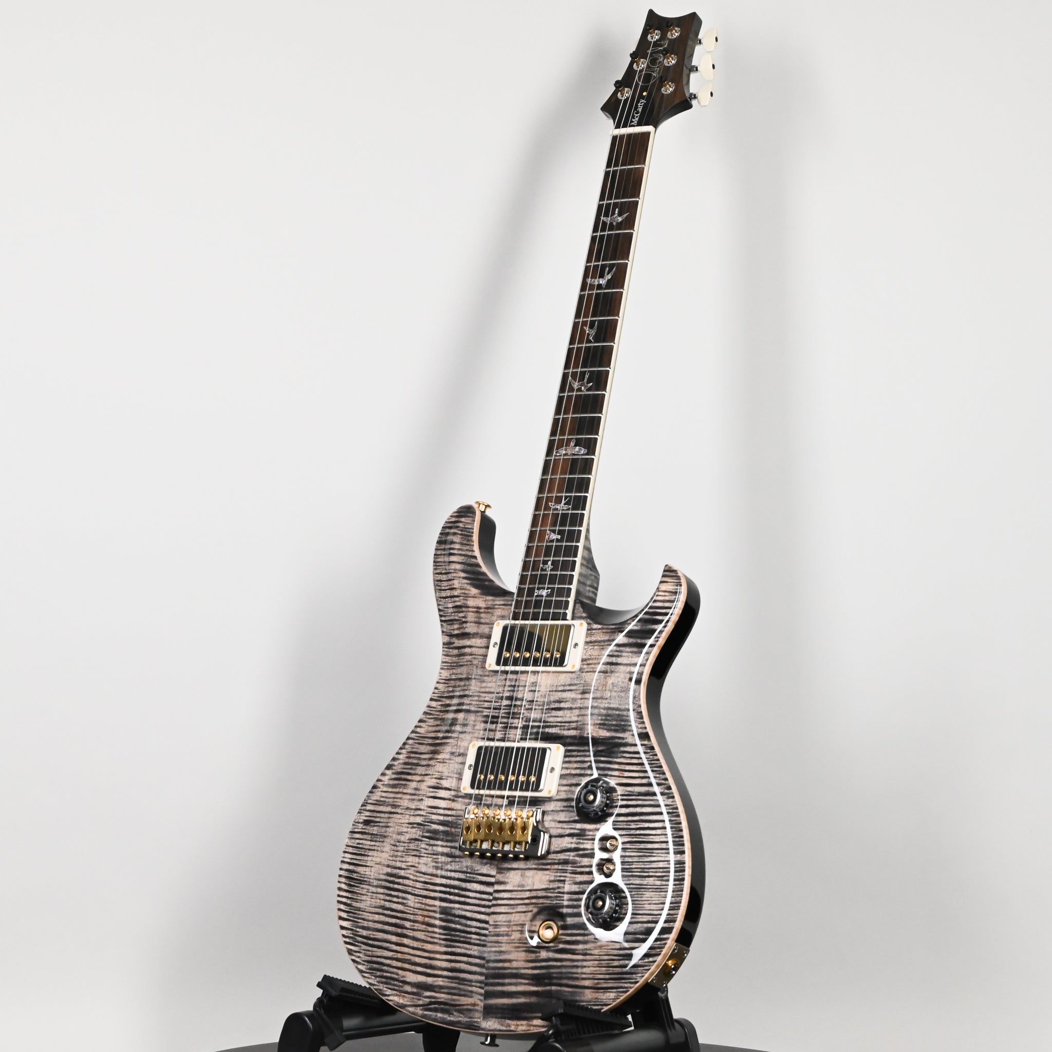 PRS Wood Library McCarty Tremolo w/ 10-Top & "408" Switching- Charcoal Black Back (Natural Binding)- Stained Neck 2026 (0429755)