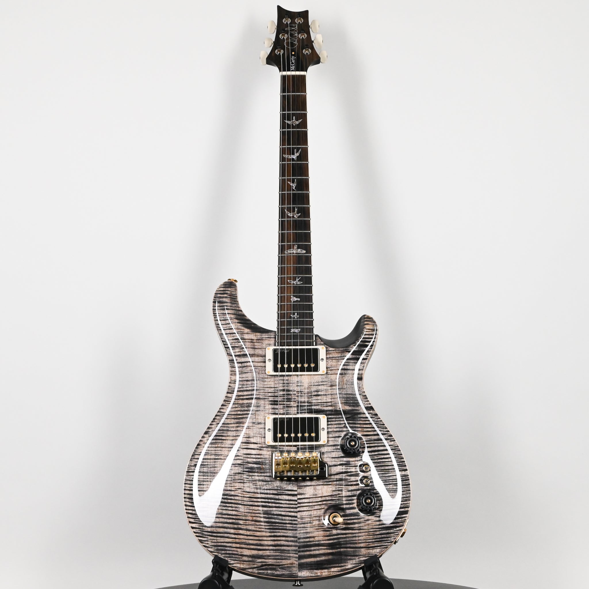PRS Wood Library McCarty Tremolo w/ 10-Top & "408" Switching- Charcoal Black Back (Natural Binding)- Stained Neck 2026 (0429755)