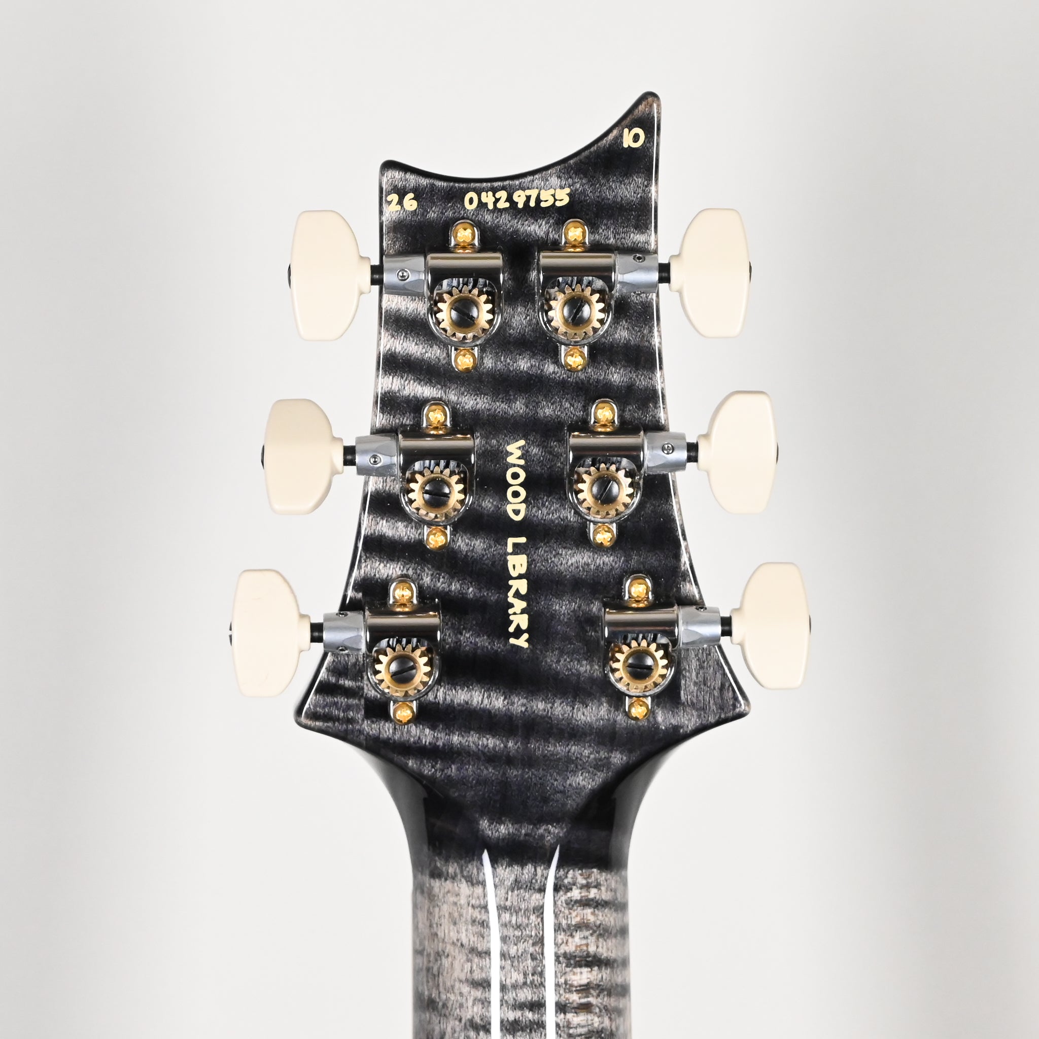 PRS Wood Library McCarty Tremolo w/ 10-Top & "408" Switching- Charcoal Black Back (Natural Binding)- Stained Neck 2026 (0429755)