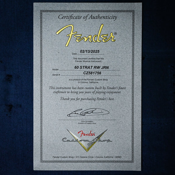 Fender Custom Shop '60 Stratocaster Journeyman- Aged Surf Green 2025 (CZ581756) B-Stock