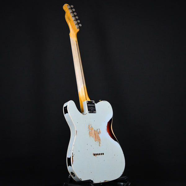 Fender Limited Edition '50s Tele Custom Thinline Heavy Relic Aged Sonic Blue Over 3 Color Sunburst (R124399)