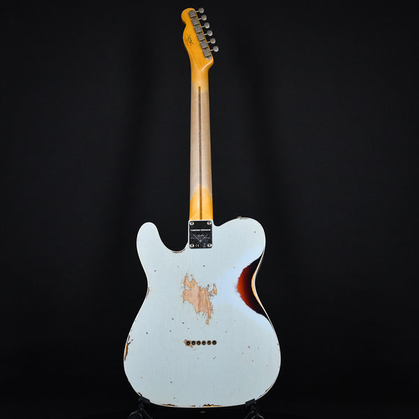 Fender Limited Edition '50s Tele Custom Thinline Heavy Relic Aged Sonic Blue Over 3 Color Sunburst (R124399)