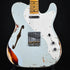 Fender Limited Edition '50s Tele Custom Thinline Heavy Relic Aged Sonic Blue Over 3 Color Sunburst (R124399)