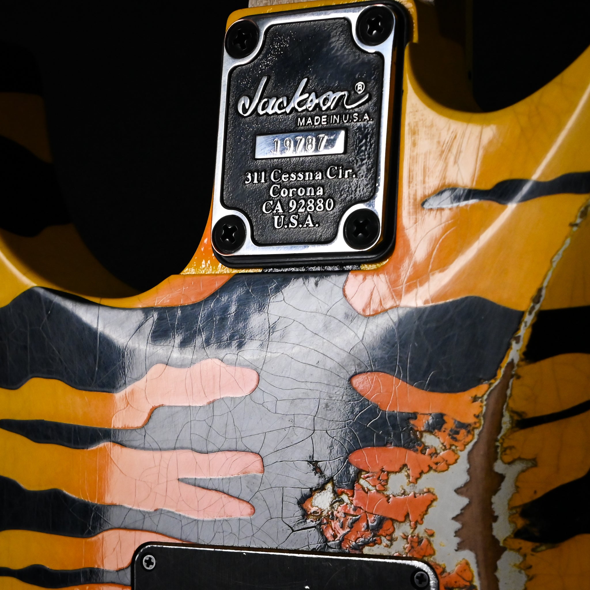 Jackson Custom Shop USA Special Edition Dinky 2H w/ Floyd Rose - Tested Time Bengal Tiger 2026 (XN19787)