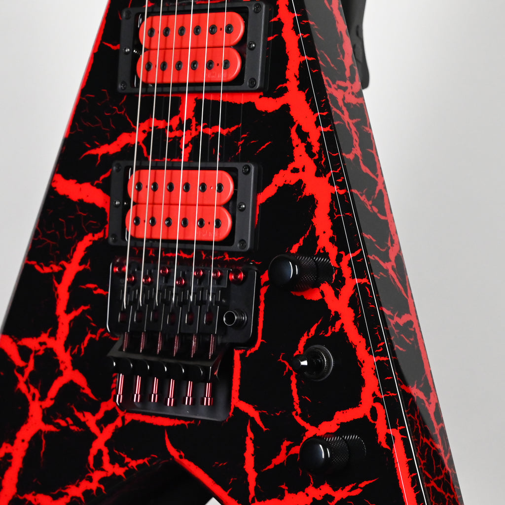 Jackson Custom Shop USA Special Edition King V Electric Guitar- Red Crackle 2026 (J11402)