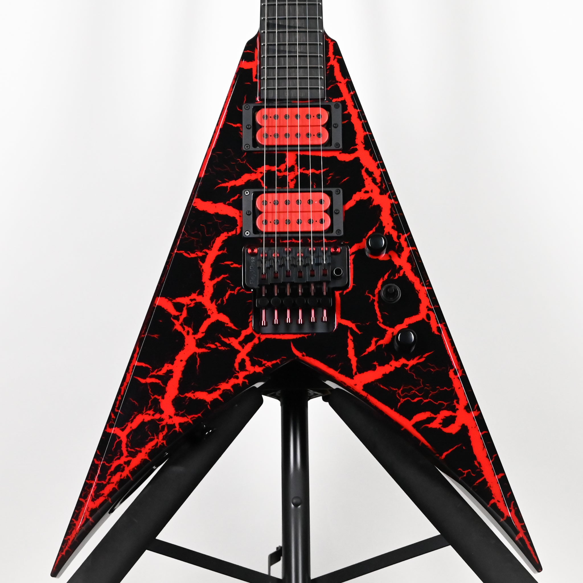 Jackson Custom Shop USA Special Edition King V Electric Guitar- Red Crackle 2026 (J11402)
