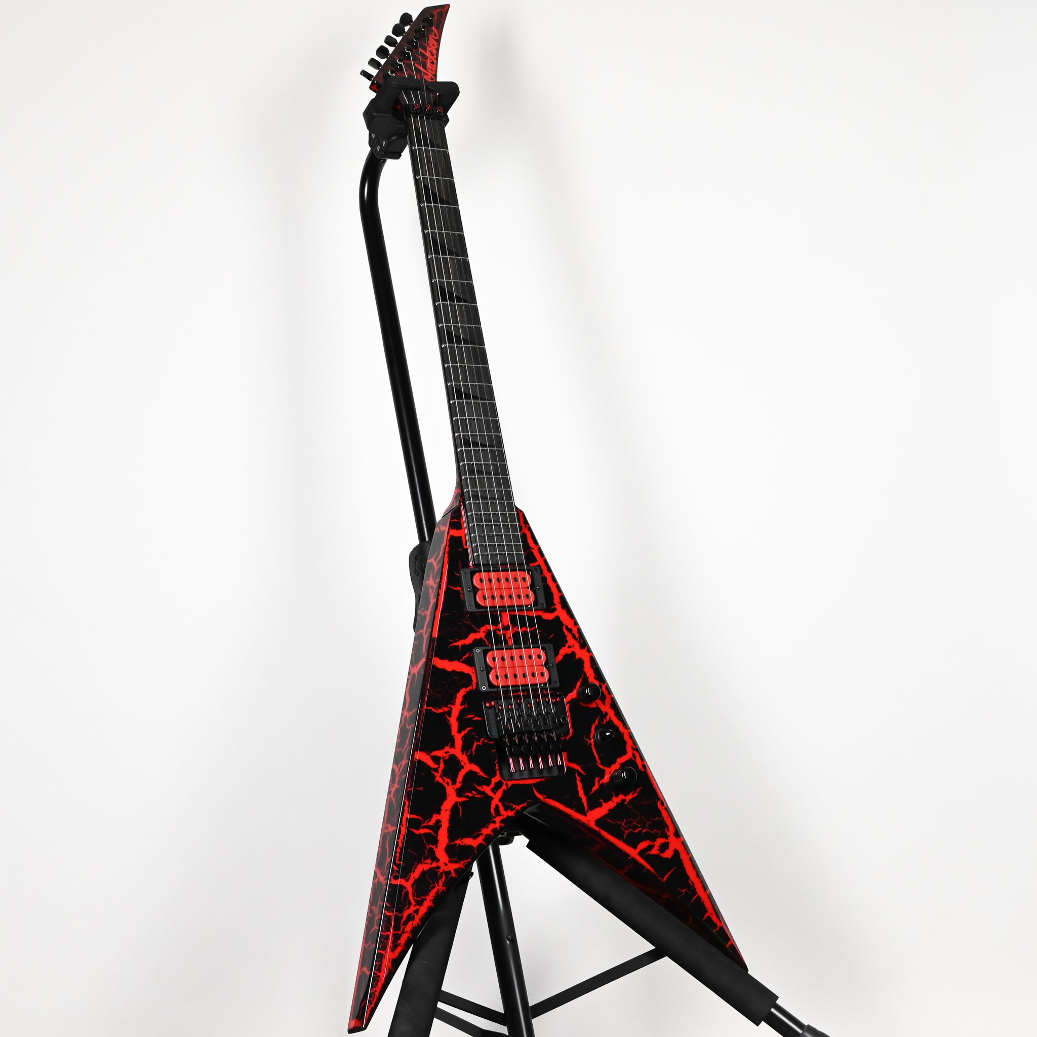 Jackson Custom Shop USA Special Edition King V Electric Guitar- Red Crackle 2026 (J11402)
