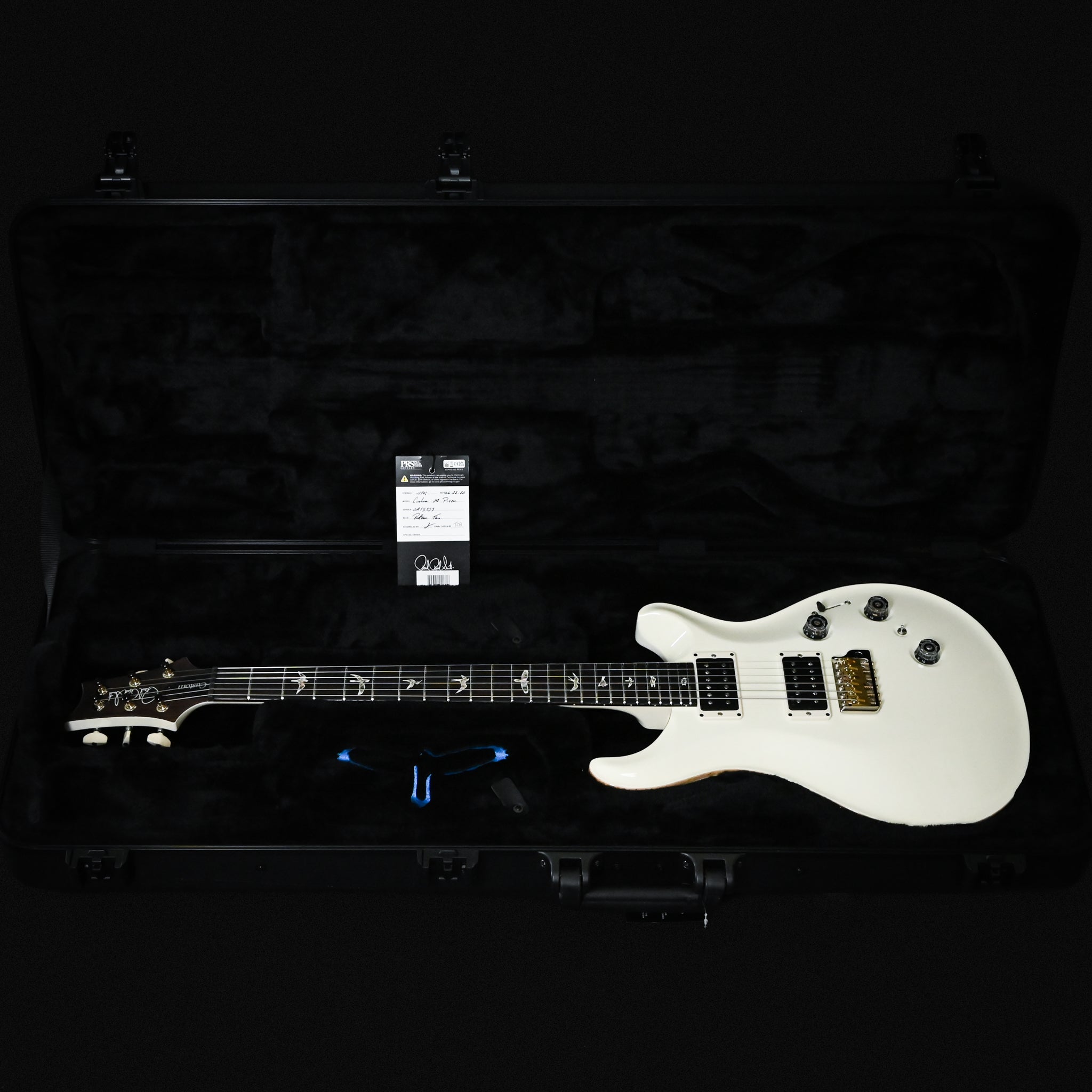 PRS Custom 24 Piezo Electric Guitar- Antique White Top 2026 (0415155)