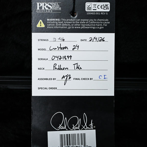 PRS Custom 24 w/ DMO Pickups- Custom Color 2026 (0421899)