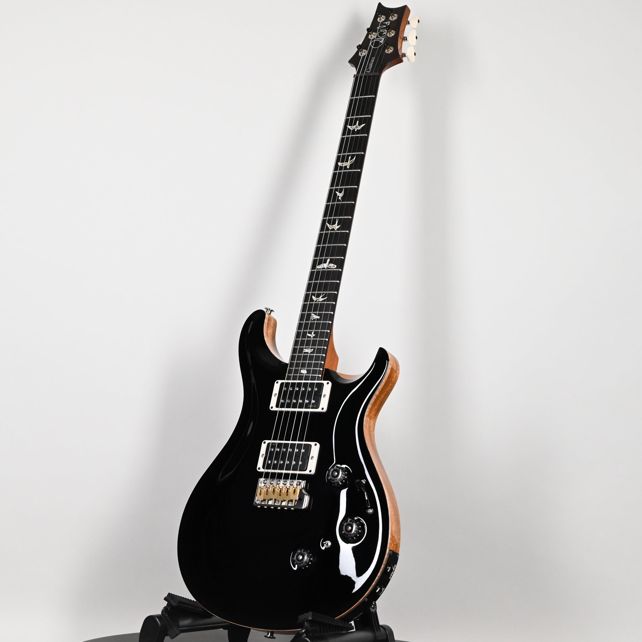 PRS Custom 24 Piezo w/ DMO Pickups Electric Guitar- Black (Natural Back) 2026 (0419114)