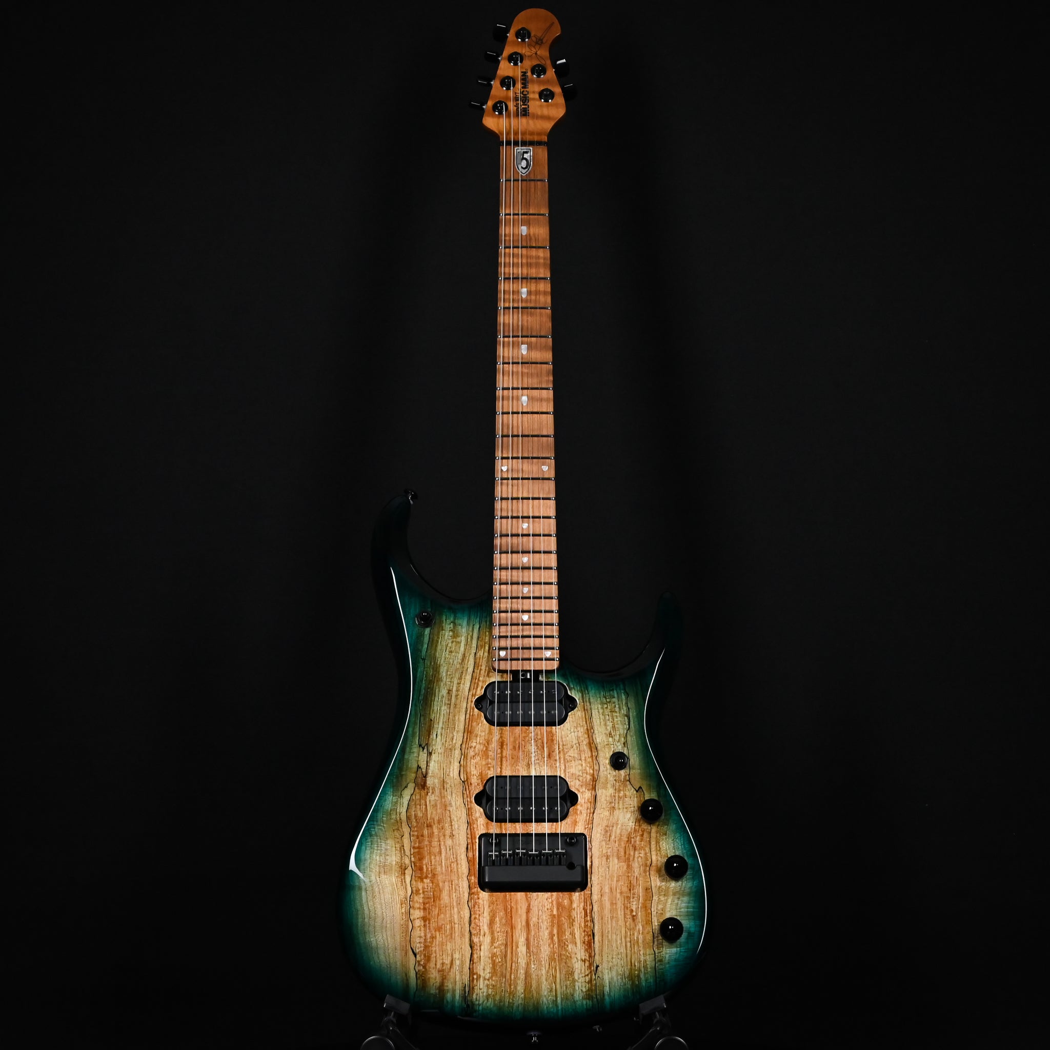 Ernie Ball Music Man JP15 Emerald Glow w/ Roasted Figured Maple Neck *Miami Guitar Exclusive* 2024 (H07648)