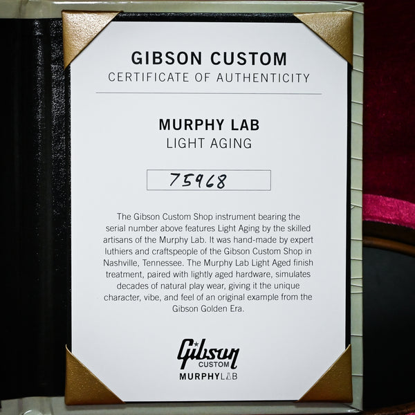 Gibson Custom 1957 Les Paul Standard Darkback Reissue Murphy Lab Light Aged- Double Gold (75968)