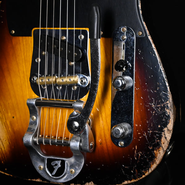 Fender Custom Shop Limited Edition CuNiFe Blackguard Telecaster w/ Bigsby, Heavy Relic- Faded Aged Wide Fade 2 Tone Sunburst (CZ584884)