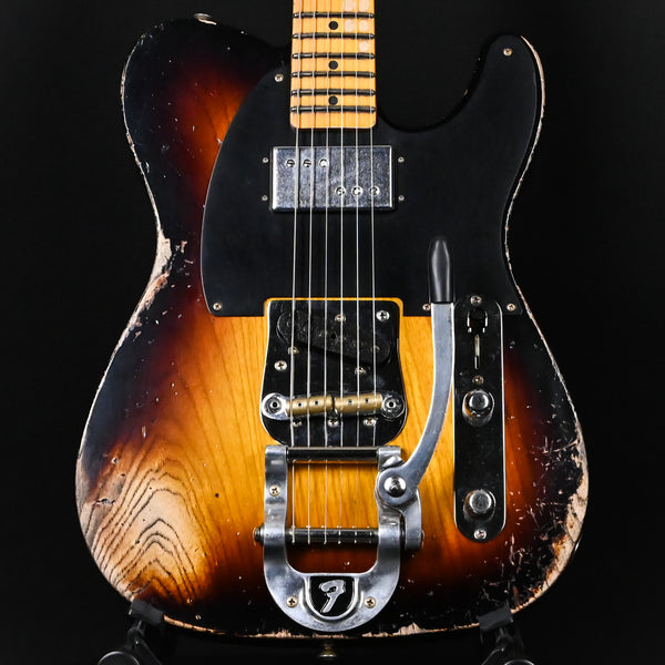 Fender Custom Shop Limited Edition CuNiFe Blackguard Telecaster w/ Bigsby, Heavy Relic- Faded Aged Wide Fade 2 Tone Sunburst (CZ584884)