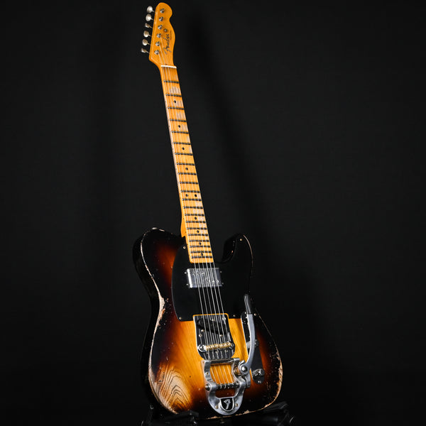 Fender Custom Shop Limited Edition CuNiFe Blackguard Telecaster w/ Bigsby, Heavy Relic- Faded Aged Wide Fade 2 Tone Sunburst (CZ584884)