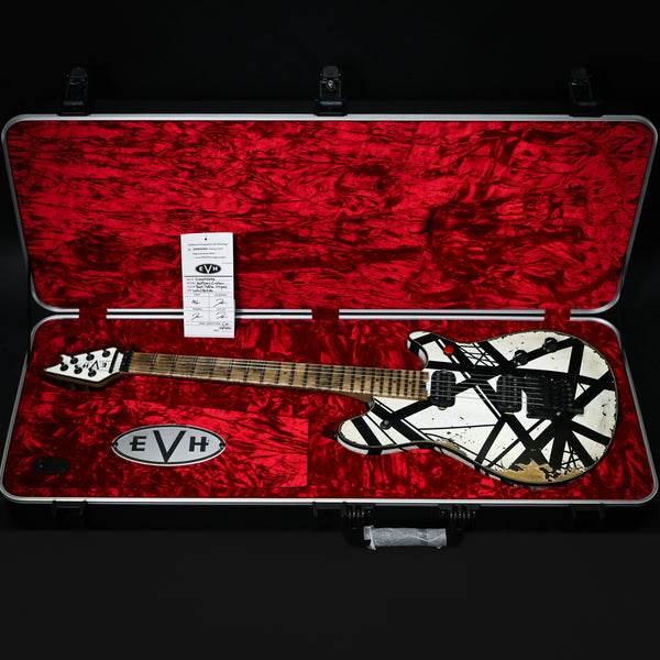 EVH Custom Shop USA NAMM 2025 Limited Edition Wolfgang HH w/ Floyd Rose- Black & White Stripes 2025 (WG17621A)