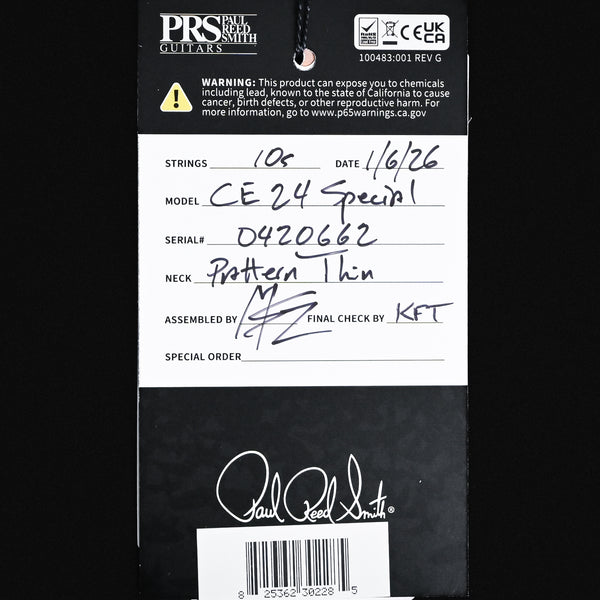 PRS CE 24 Special Electric Guitar- Sprayer's Choice 2025 (0420662)
