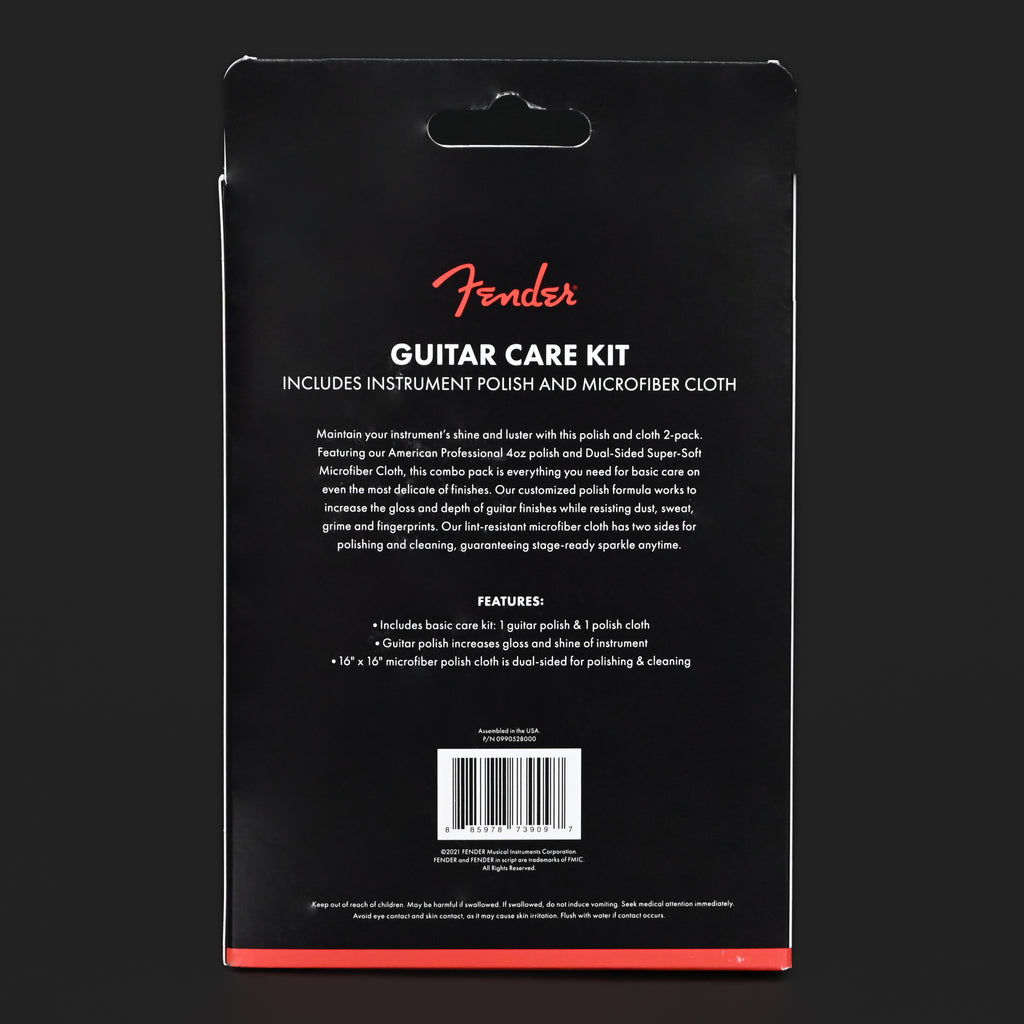 Fender Guitar Polish and Cloth Care Kit - 2 Pack
