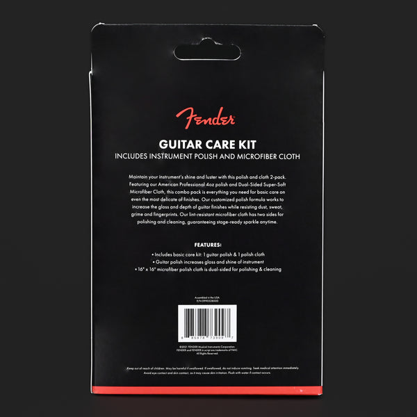 Fender Guitar Polish and Cloth Care Kit - 2 Pack