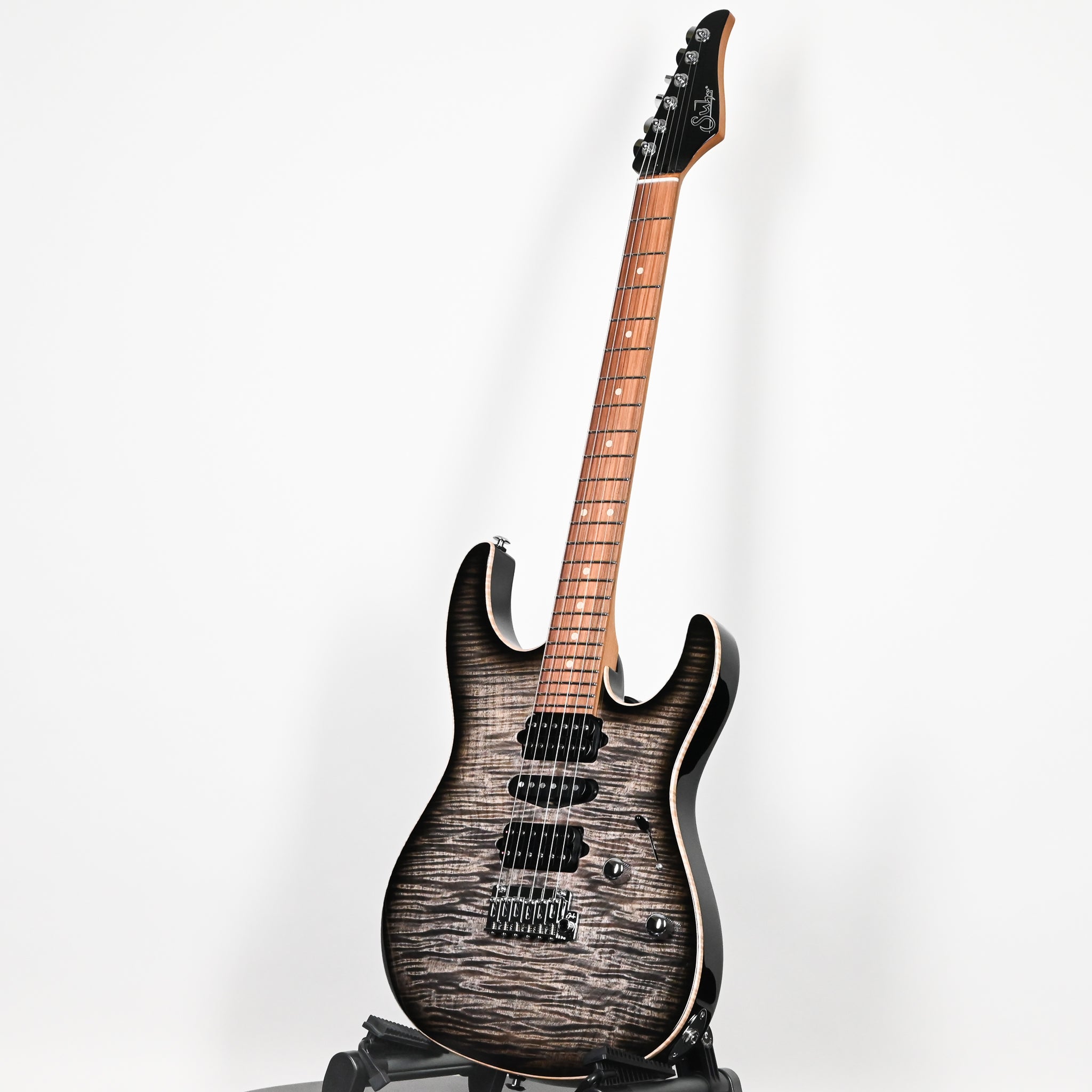 Suhr Modern Plus Electric Guitar- Faded Trans Charcoal Burst 2026 (93568)