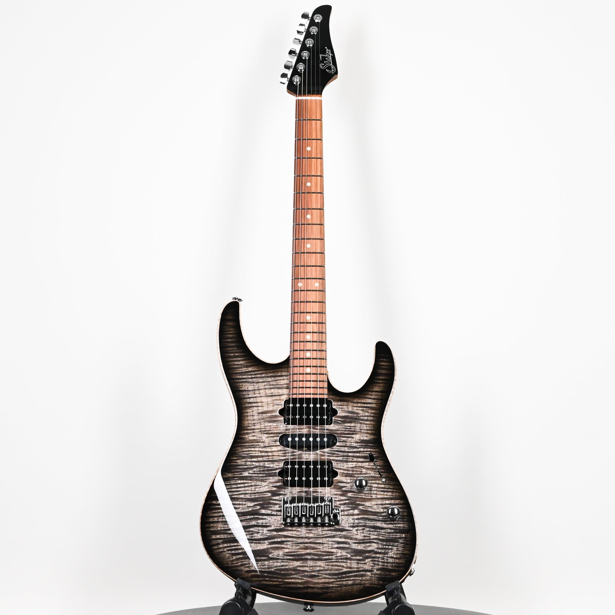 Suhr Modern Plus Electric Guitar- Faded Trans Charcoal Burst 2026 (93568)