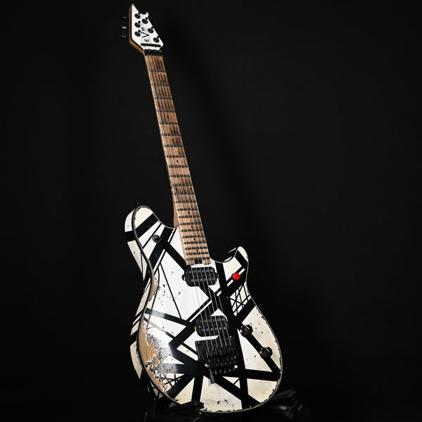 EVH Custom Shop USA NAMM 2025 Limited Edition Wolfgang HH w/ Floyd Rose- Black & White Stripes 2025 (WG17621A)