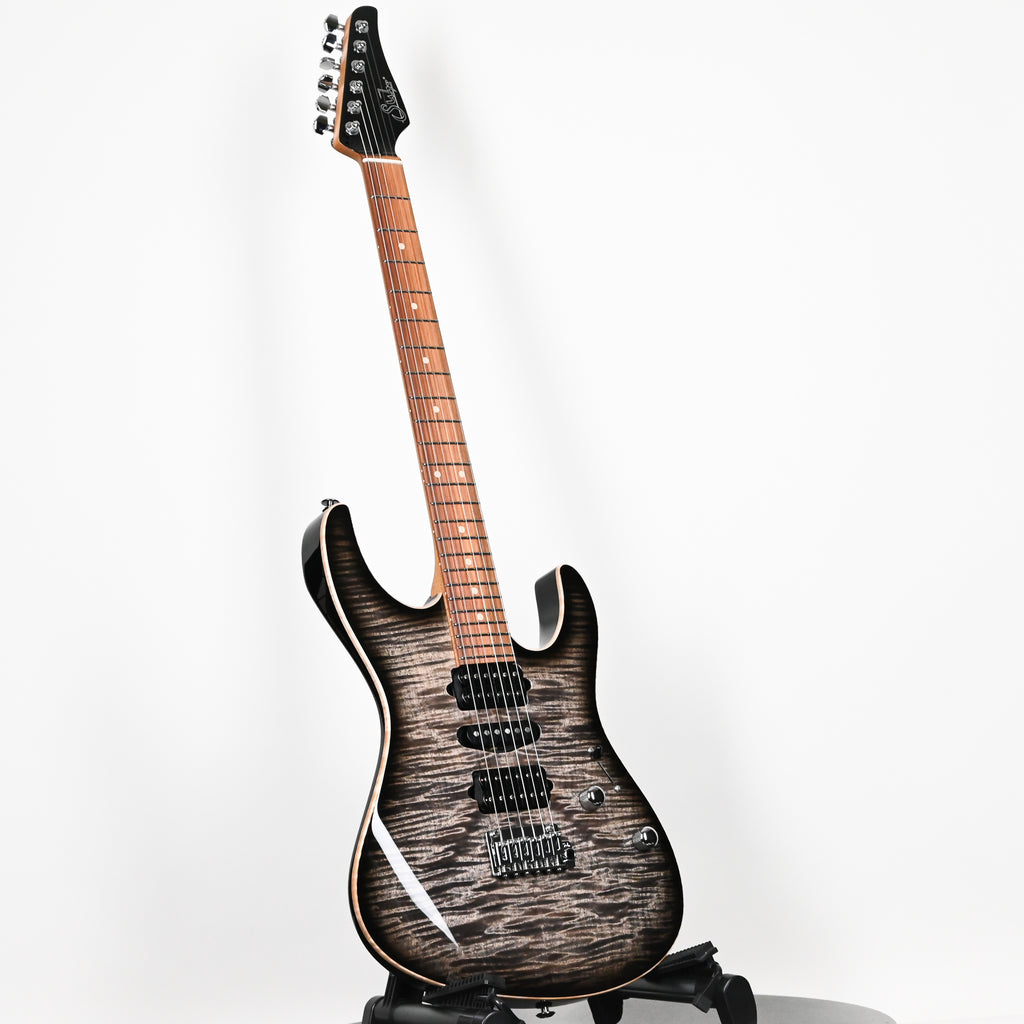 Suhr Modern Plus Electric Guitar- Faded Trans Charcoal Burst 2026 (93568)